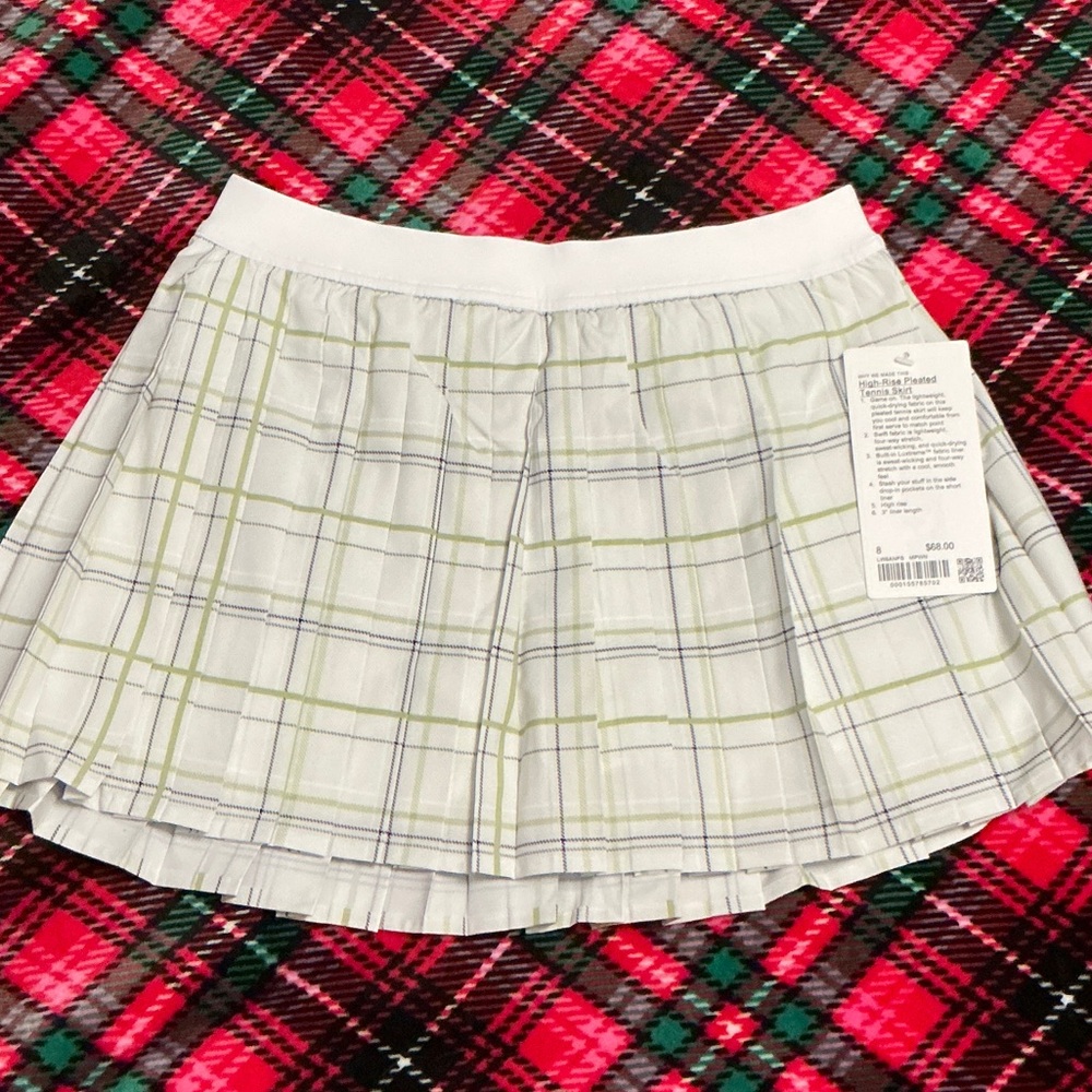Lululemon high rise pleated tennis skirt